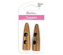 Mid Shark Tooth Toggles 50mm 2pc