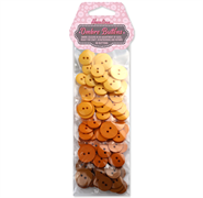 HEMLINE OMBRE BUTTONS QTY 90 ORANGE