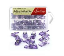 Quilt Clips 22 x 10mm 45 pcs - Purple Clips in hang sell pack