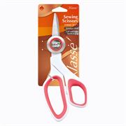 KLASSE SCISSORS - Scissors Sewing 8.25Insoftgrip white handle w pink inlay