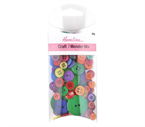Buttons - Bulk pack - Assorted Colours in Designs and Sizes