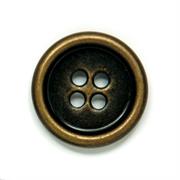 HEMLINE BUTTONS - Metal Suit Button - brass gold 20mm