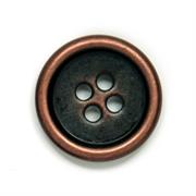 HEMLINE BUTTONS - Metal Suit Button - copper gold 20mm