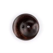 HEMLINE BUTTONS - Concave Half Round Button - black 24mm 
