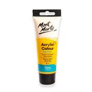 Mont Marte - Acrylic Colour Paint 75ml - Medium Yellow