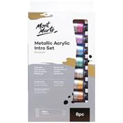 Mont Marte - Metallic Acrylic Paint Intro Set 8pc x 18ml