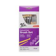 Mont Marte - Natural Hair Combo Brush Set 13pc