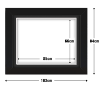 DIAMOND DOTZ - Aperture:85 X 66Cm Black/Black