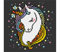 Diamond Art - Shy Unicorn - 20 x 20cm