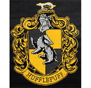 DIAMOND DOTZ - Hufflepuff Crest - 40 x 50cm