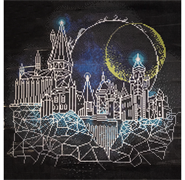 DIAMOND DOTZ - Moon Over Hogwarts - 51 x 51cm