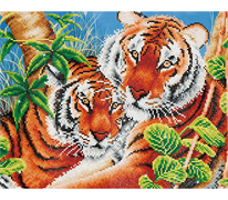 Diamond Dotz Tender Tigers 52 x 37cm (20.5 x 14.5in)