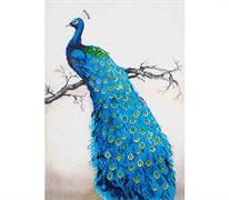 Diamond Dotz Blue Peacock 60 x 84cm (23.6 x 33.1in)