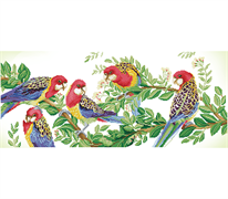 Diamond Dotz Eastern Rosella Gathering - 87 x 37cm (34.3 x 14.5in)