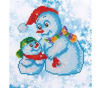 Diamond Dotz Snow Family 23 x 25cm (9 x 9.8in)