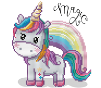 DIAMOND DOTZ - Magic Rainbow - 23 x 23cm (9.5 x 9.5in)