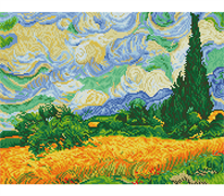 DIAMOND DOTZ - Wheat Fields (Van Gogh) - 50.8 x 39cm