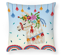 DIAMOND DOTZ - Llama Party Pillow - 18 x 18cm (7 x 7in) fill not inc.