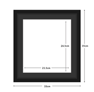 DIAMOND DOTZ - Aperture:21.5 X 26.5Cm Black/Black