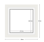 DIAMOND DOTZ - Aperture:21.5 X 26.5Cm White/White