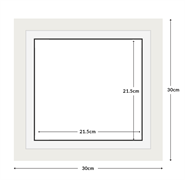 DIAMOND DOTZ - Aperture:21.5 X 21.5Cm White/White