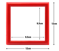 Diamond Dotz Dd1 Frame - Red - plastic - 12.1 x 12.1cm