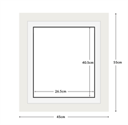 DIAMOND DOTZ - Aperture:26.5 X 40.5Cm White/White