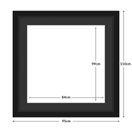 DIAMOND DOTZ - Aperture:84X 99Cm Black/Black