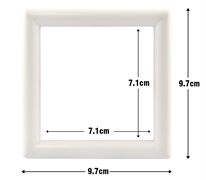 Diamond Dotz Ddsk Frame - White - plastic - 9.6 x 9.6cm