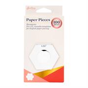 Paper Pieces - Pre-cut - Hexagon - 1.25" - 100pc