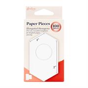 Paper Pieces Pre Cut Elongated Hexagon 1 Inch