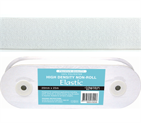 Elastic High-Density Non-Roll - 25mm White