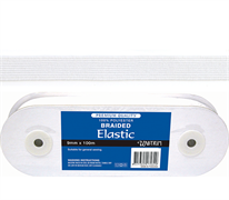 Elastic Premium Braided - 9mm White