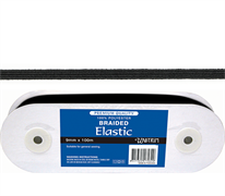 Elastic Premium Braided - 3mm Black