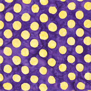 Pom Poms and Streamers Batiks - Purple & Butter