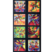 Lorikeets Aloft A - 8 Block Panel