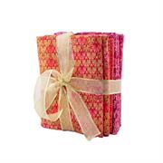 Robert Kaufman - Metallic Fabric Bundle - Red