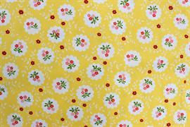 Riley Blake Printed Cotton - Bouquet Stamps Yellow 112cm 