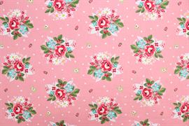 Riley Blake Printed Cotton - Floral Bouquet Pink 112cm