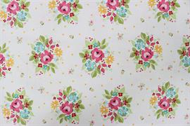 Riley Blake Printed Cotton - Floral Bouquet White 112cm