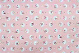 Riley Blake Printed Cotton - Blooms Pink 112cm