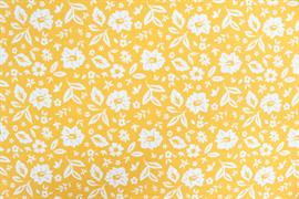 Riley Blake Printed Cotton - Flower Power Yellow 112cm