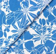 Floral Collection - 100% Cott 140Cm Width - Botanical Blue