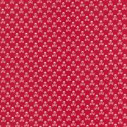 Skulls Printed Cotton - Red