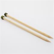 KnitPro - Straight Single Point Knitting Needles - Bamboo 33cm x 10.00mm