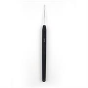 KnitPro - Waves Soft Grip Crochet Hook 15cm - Black - Metal 1.25mm