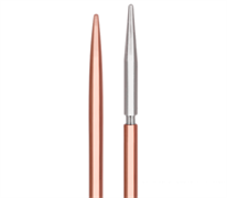 Groove Knitting Needles 35cm - 4.00mm Rose Gold