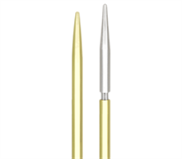 Groove Knitting Needles 35cm - 6.00mm Yellow