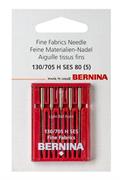 Bernina Machine Needles - Needle Pkt of 5 (Ballpoint) - Size 80