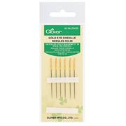 Clover Gold Eye Chenille Needles No. 20